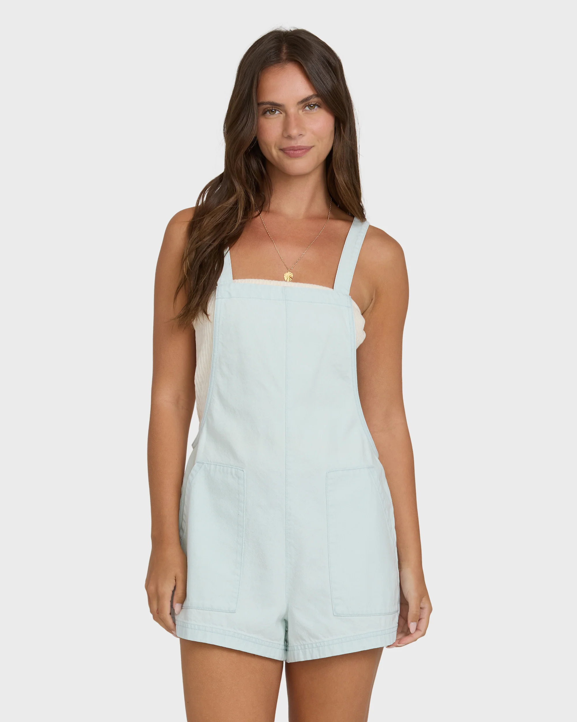 Beach Crush Denim Romper - Clearwater